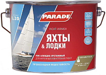 Лак яхтный алкидно-уретановый PARADE L20 Яхты & Лодки Матовый 2,5л Россия