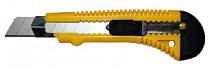 Нож Bohrer с выдвижным лезвием 18 мм усиленный, двухкомпонентная ручка, регулируемый фиксатор лезвия (сталь SK4)