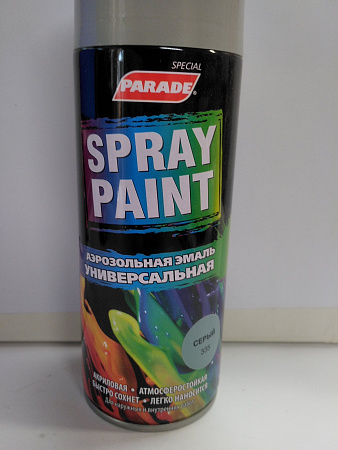 0006357 Эмаль аэрозольная PARADE SPRAY PAINT 335 Серый