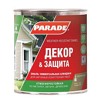 Эмаль PARADE А1 Декор & Защита база А мат. 0,75л Россия