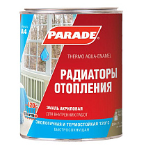 Эмаль PARADE А4 Радиаторы отопления акриловая термо Бел. п/мат. 0,9л Россия